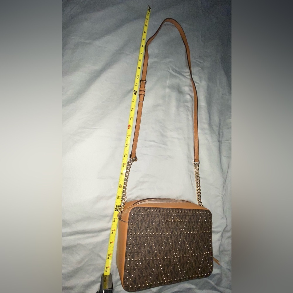 Michael Kors Ginny Studded Crossbody with Tassel. - Picture 9 of 9